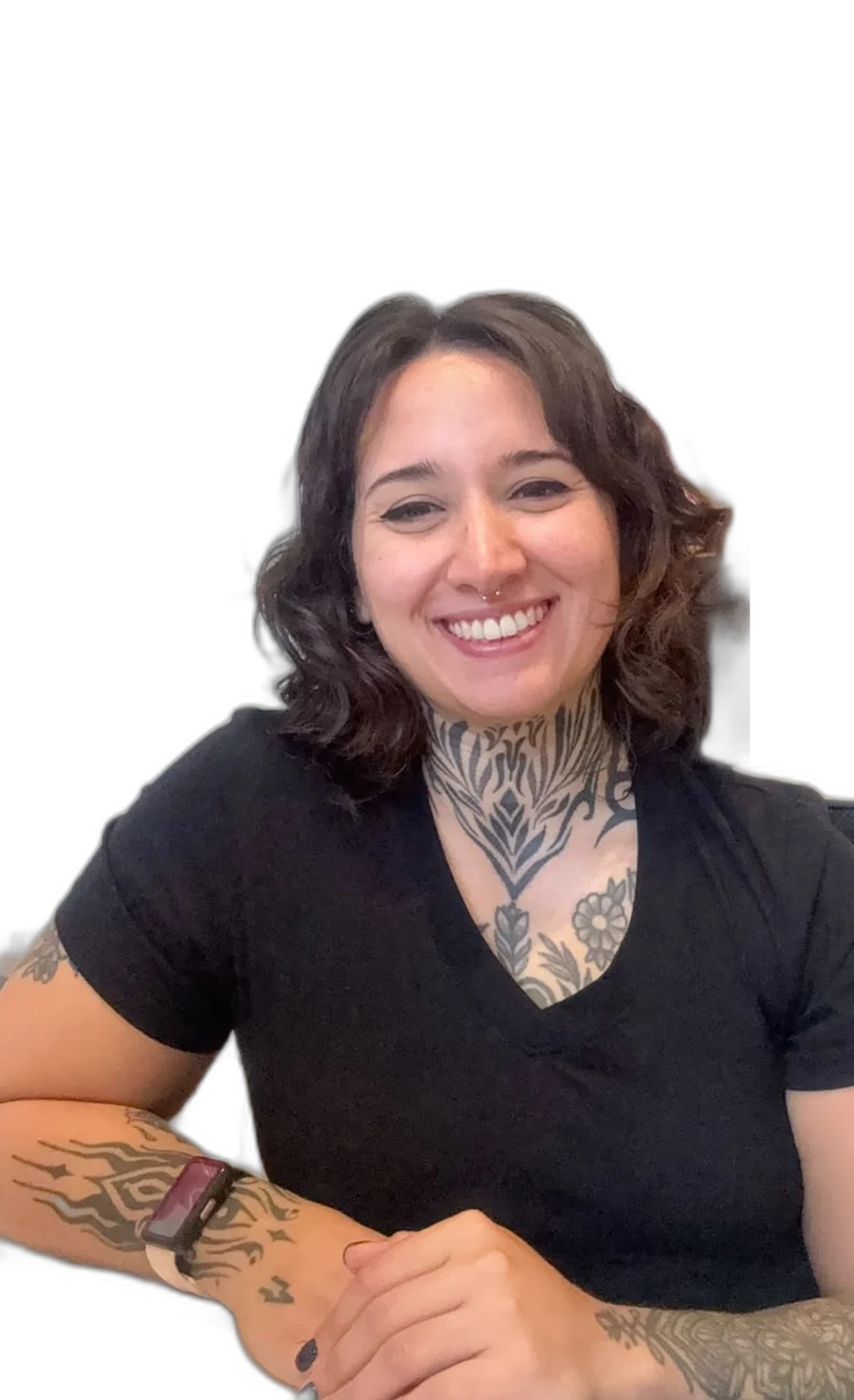 Manu, directora de Emergente, en sesión online